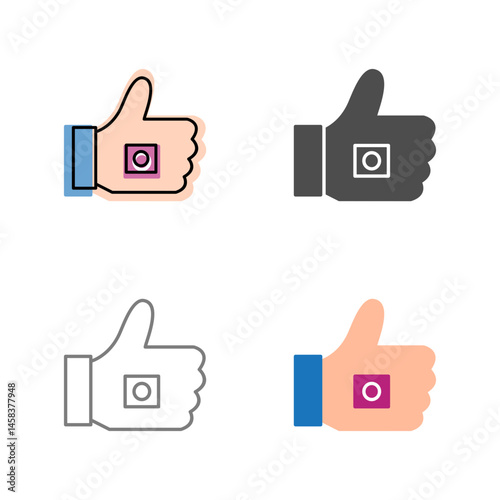Unique Like Marketing Vector Icon