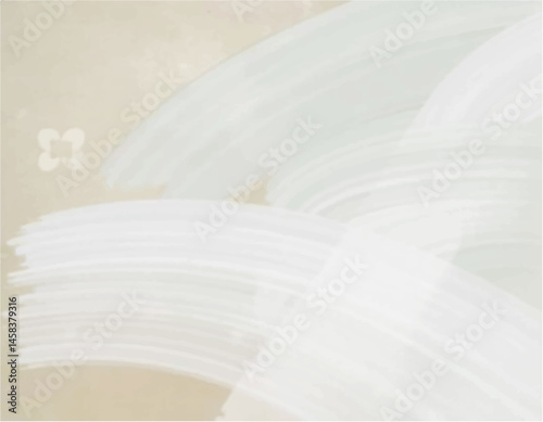 Minimalist abstract background in beige and white with soft brushstrokes, subtle textures, and neutral tones, evoking elegance and serenity, ideal for modern decor,