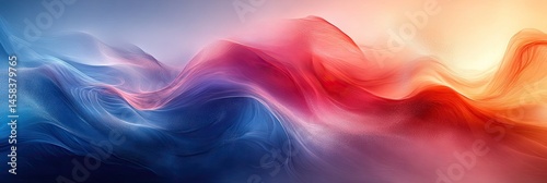Wallpaper Mural Abstract swirling colors blend in soft waves. Torontodigital.ca