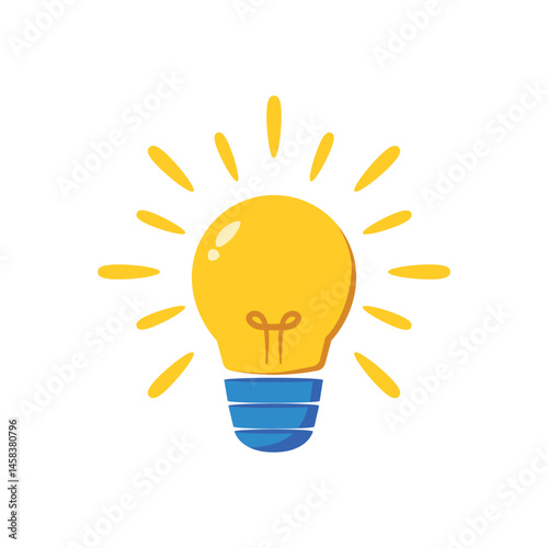 Light Bulb Icon Representing Ideas