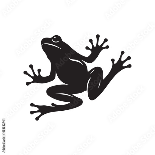 a frog silhouette