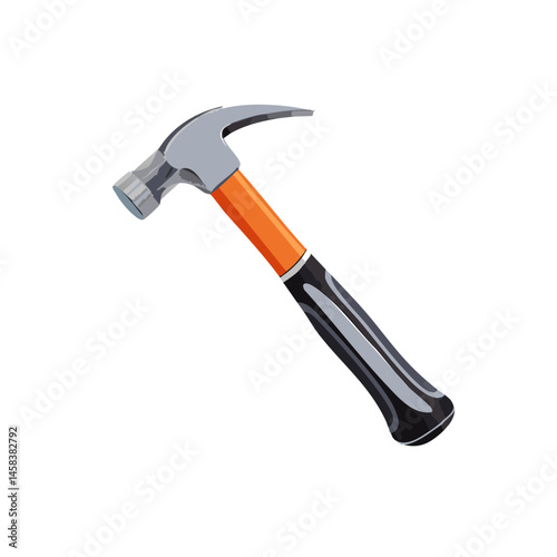 hammer isolated on white vector tool graphic design