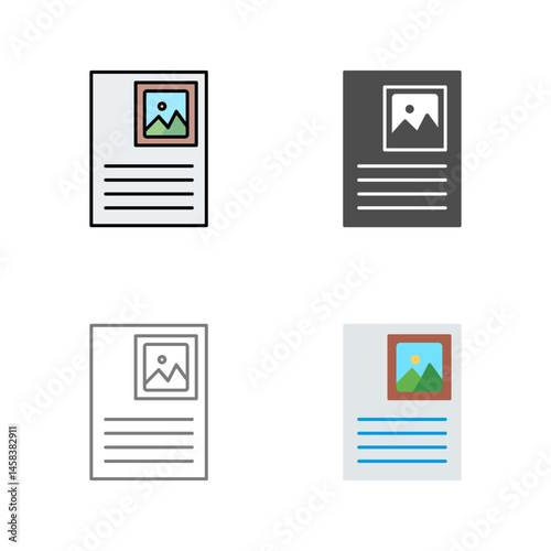 Picture Attachment Vector Icon