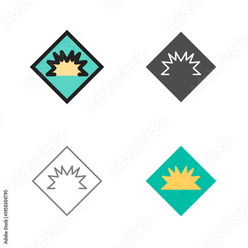 Danger of Welding Flash Vector Icon
