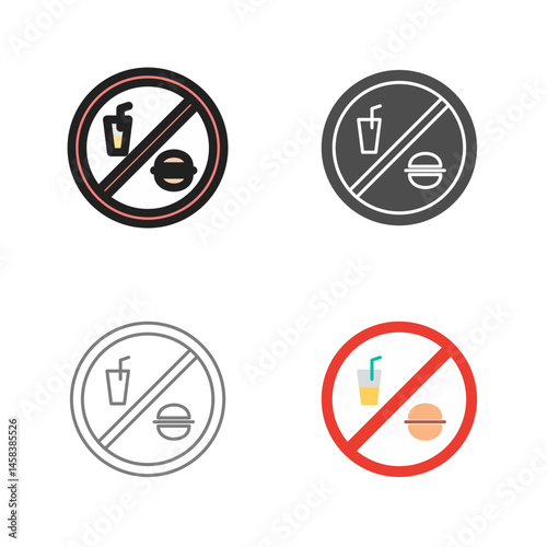 No Food or Drinks Vector Icon Free Download No Food or Drinks Vector Icon - GFXLoad