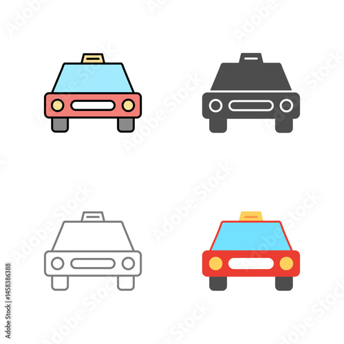 Cab Vector Icon