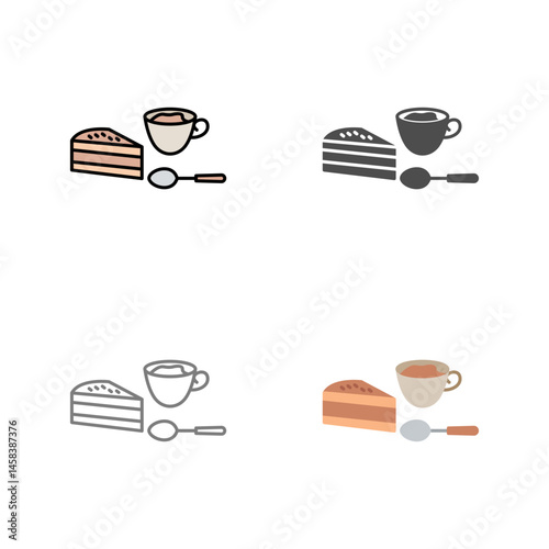 Coffee Served Vector Icon