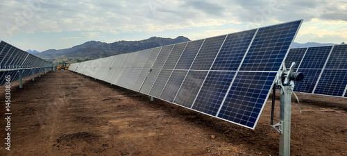 Obraz na płótnie Solar farm in Malawi, Africa