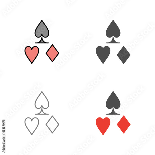 Card Suits Vector Icon