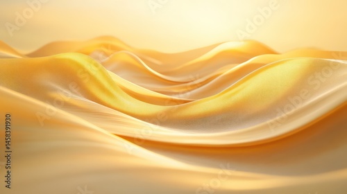 A surreal golden-hour landscape