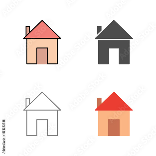 Unique Homepage Vector Icon