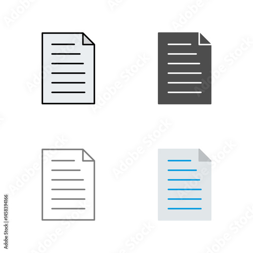Unique Document Vector Icon