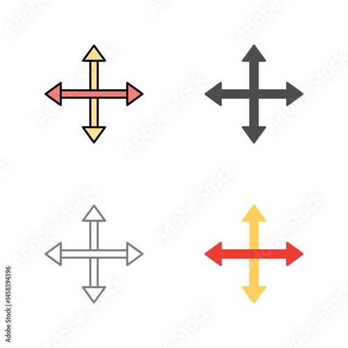 Unique Move Vector Icon