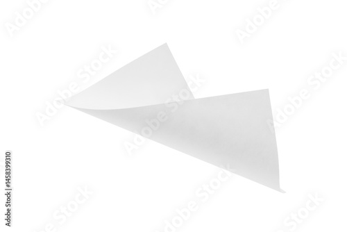 pile blank white paper flying, empty note leaf or leaflet in motion mockup, sheet falls and twists isolated on white with clipping path.