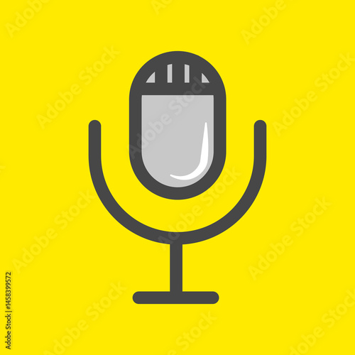 microphone icon vector illustration
