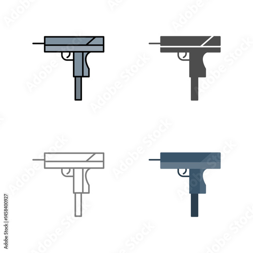 Unique Gun Vector Icon