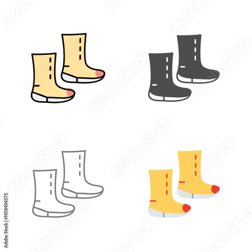 Unique Boots Vector Icon