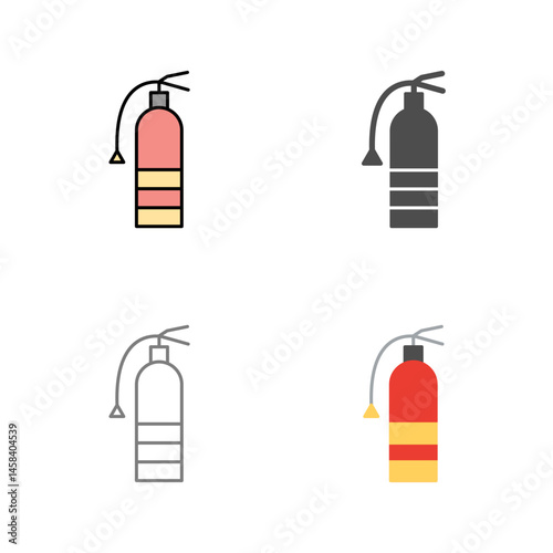 Unique Extinguisher Vector Icon