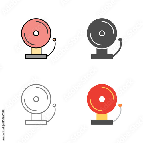 Unique Fire Alarm Vector Icon