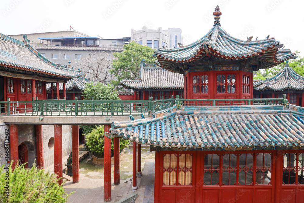 Fototapeta premium Chunyang Palace, Taiyuan, Shanxi, China