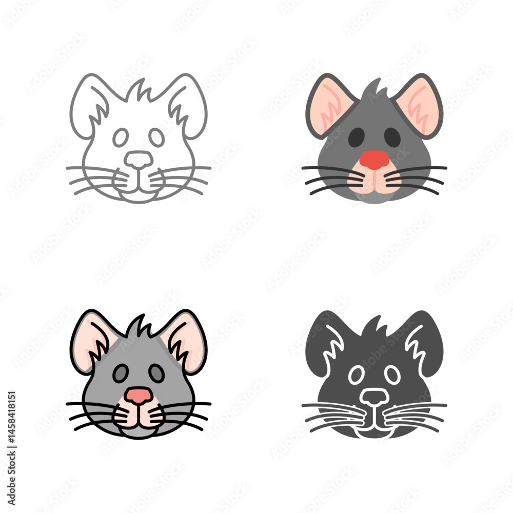 Fototapeta premium Mouse Vector Icon