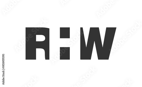 RHW logo design. Initial letter R H W bold font style for tech startups, consulting, corporate branding. Creative company name, headlines typography identity, trendy logotype.