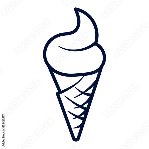 Outline Ice Cream Cone