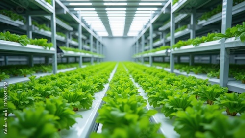 Controlled Environment with Vertical Hydroponic Farming Technology