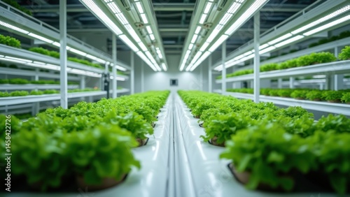 Wallpaper Mural Indoor Controlled Vertical Hydroponic Farming System with Fresh Greens Torontodigital.ca