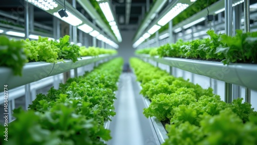 Greenery in Controlled Vertical Hydroponic Farming Environment