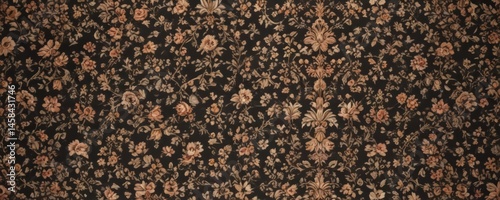 Elegant royal floral pattern, rich texture, vintage textile ,  vintage,  intricate