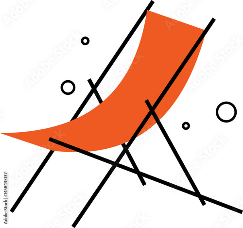 Summer Deck Chair Icon