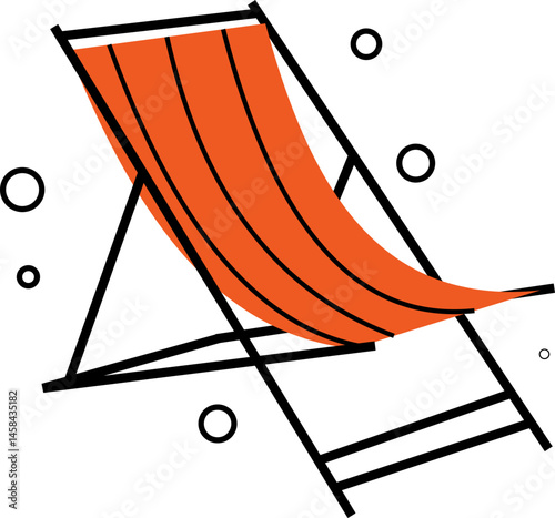 Summer Deck Chair Icon