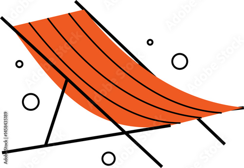 Summer Deck Chair Icon