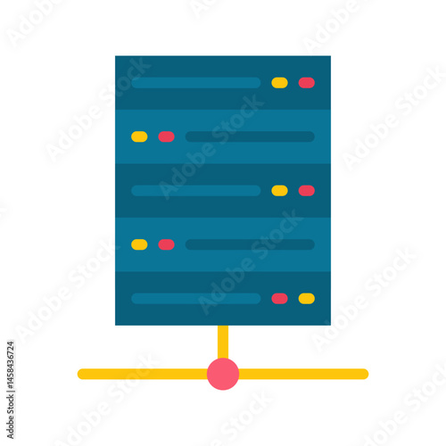 Database icon vector image. Suitable for mobile apps, web apps and print media.