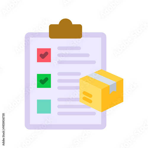Delivery List icon vector image. Suitable for mobile apps, web apps and print media.