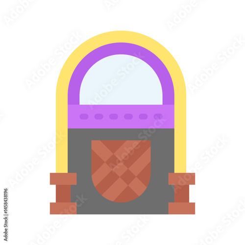 Jukebox icon vector image. Suitable for mobile apps, web apps and print media.