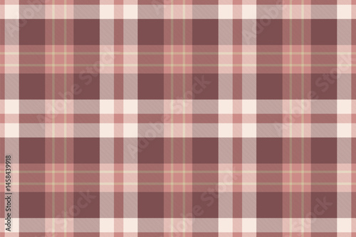 Dining room textile background check, kid pattern texture fabric. Wallpaper tartan vector seamless plaid in red and light colors.