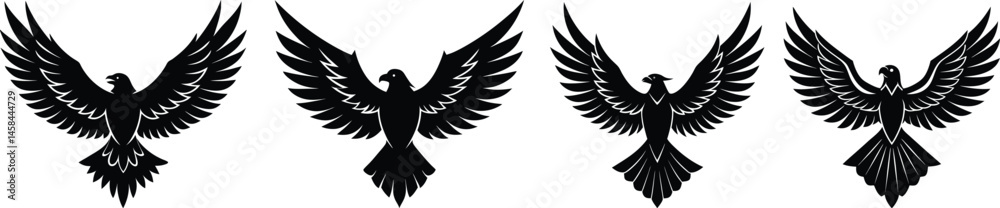 Fototapeta premium Black Bird Silhouette Collection