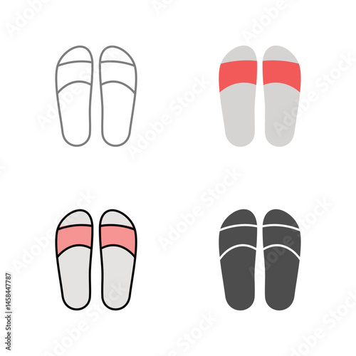 Slippers Vector Icon