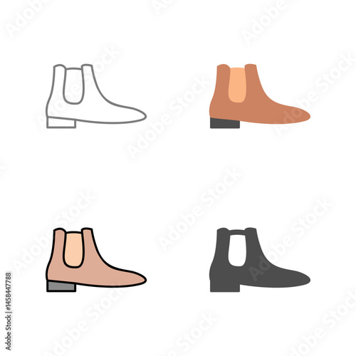 Men's Boots Vector Icon