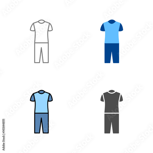 Pyjamas Suit Vector Icon
