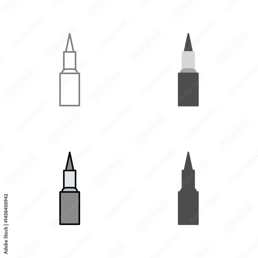 Kajal cosmetics Vector Icon Kajal cosmetics Vector Icon