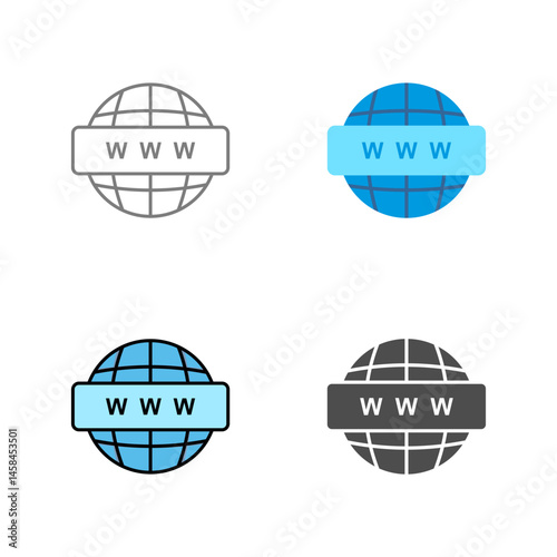 World Wide Web Vector Icon