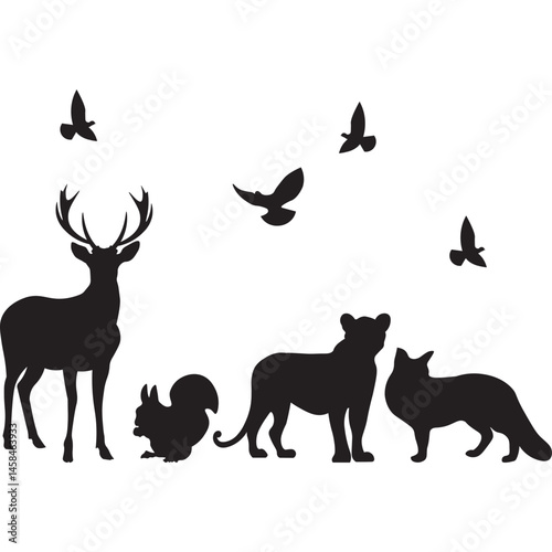 Wildlife Animal Silhouette