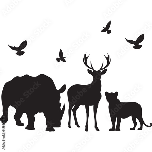 Wildlife Animal Silhouette