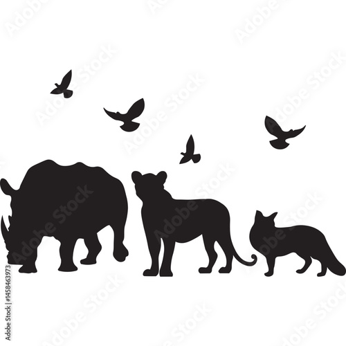 Wildlife Animal Silhouette
