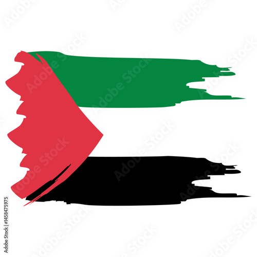 Palestinen flag vector, free palestine.