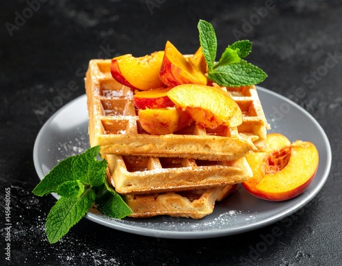 Obraz na płótnie Waffeln w salonie