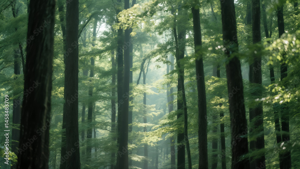 Fototapeta premium morning in the forest